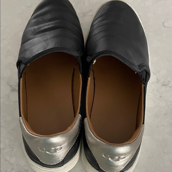 UGG Shoes - UGG Black and Silver Casual Slip-Ons